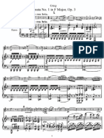 Grieg - Violin Sonata No.1 Score