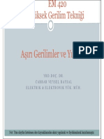 Yüksek Gerilim Tekniği - Erciyes Üniversitesi - Aşırı Gerilimler Ve Yıldırım