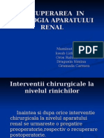 Recupearea in Patologia Aparatului Renal