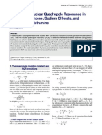 35Cl and 14N Nuclear Quadrupole Resonance in Paradichlorobenzene, Sodium Chlorate, and Hexamethylenetetramine