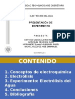 Electroquímica - Electrólisis Del H2O