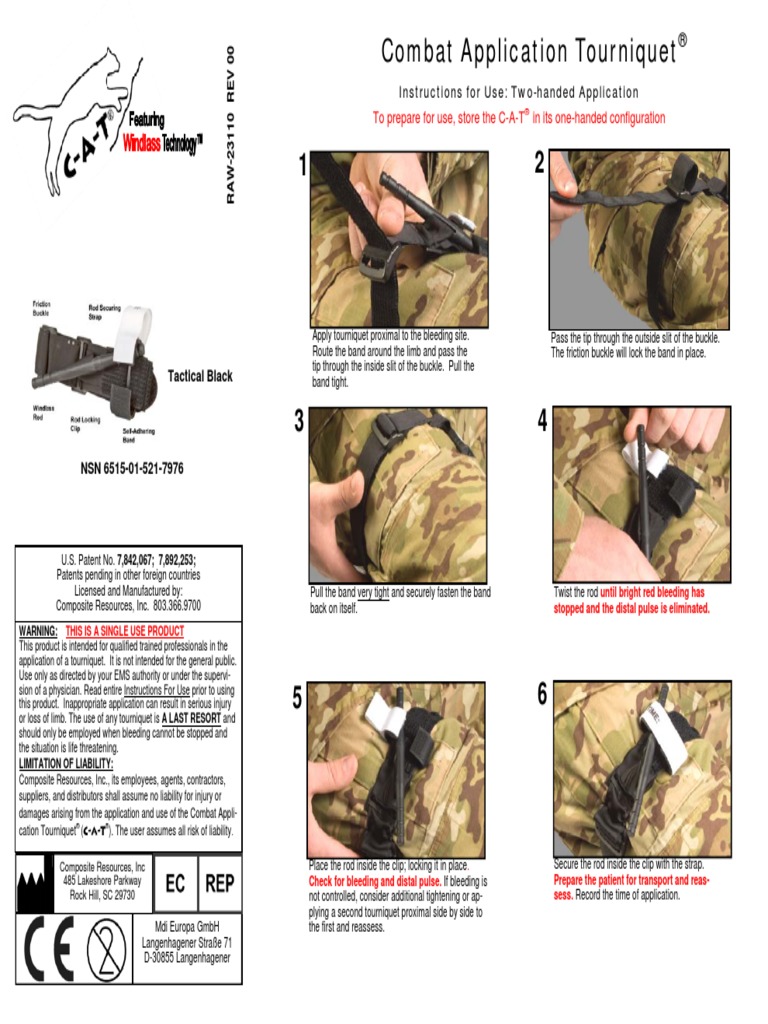 CAT Tourniquet Application Guide PDF