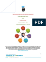 Assessment Report Dermatoglyphics Potential Response (DPR)