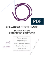 Claro Que Podemos - Documento Político