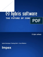 Hybris Developer Training Part I - Core Platform - Module 07 - Import and Export PDF