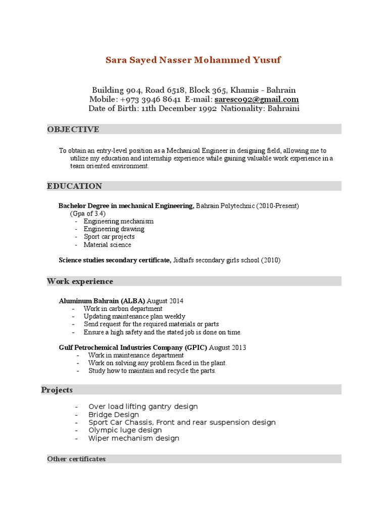 My Final CV | PDF