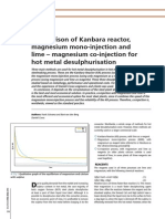 Kanbara Reactor - Magnesium Mono-Injection and Lime-Vs-magnesium Co-Injection