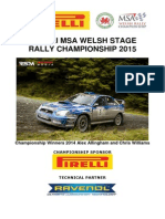 Pirelli MSA Welsh Stage Rally Championship Regulation Booklet