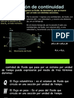 Ecuación de Continuidad PDF