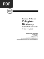 Download Merriam Webster Collegiate Dictionary Elevent Edition Users Guide Merriam Websterp72 by Adalia Lpez P SN252558212 doc pdf