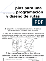 programación y diseño de rutas