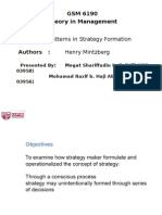 Patterns in Strategy Formation by Mintzberg