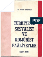 Turkiye'de Sosyalist Ve Komunist Faaliyetler