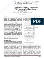 Feature Analysis Using Spiking Neurons With Improved PCA Appoach For Hand Gesture Recognition