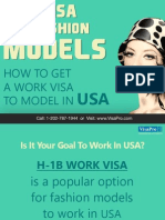 H-1B Visa Requirements For Fashion Models in USA