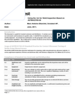 Using Veo For Weld Inspection ASTM2700 PDF