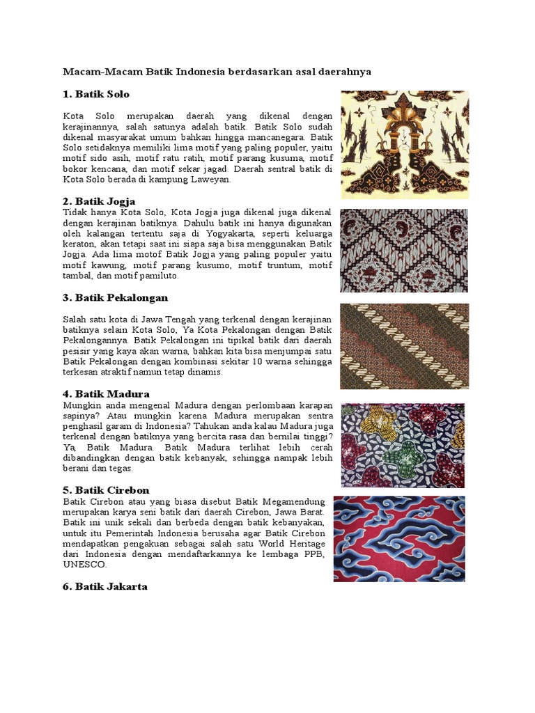Kliping Kerajinan Nusantara - Batik Indonesia