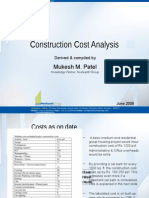 Construction Cost Analysis in Residential Sector