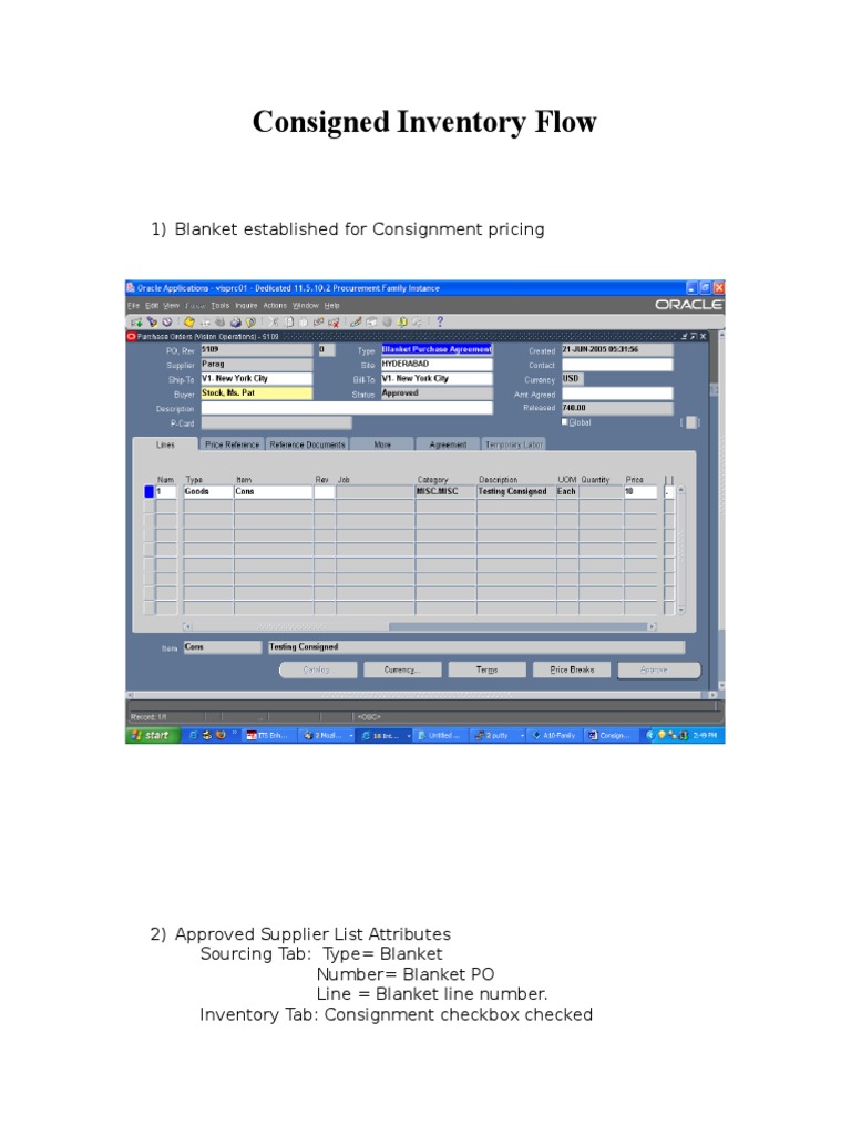 Consigned Inventory Management Process | PDF | Invoice | Distribution ...