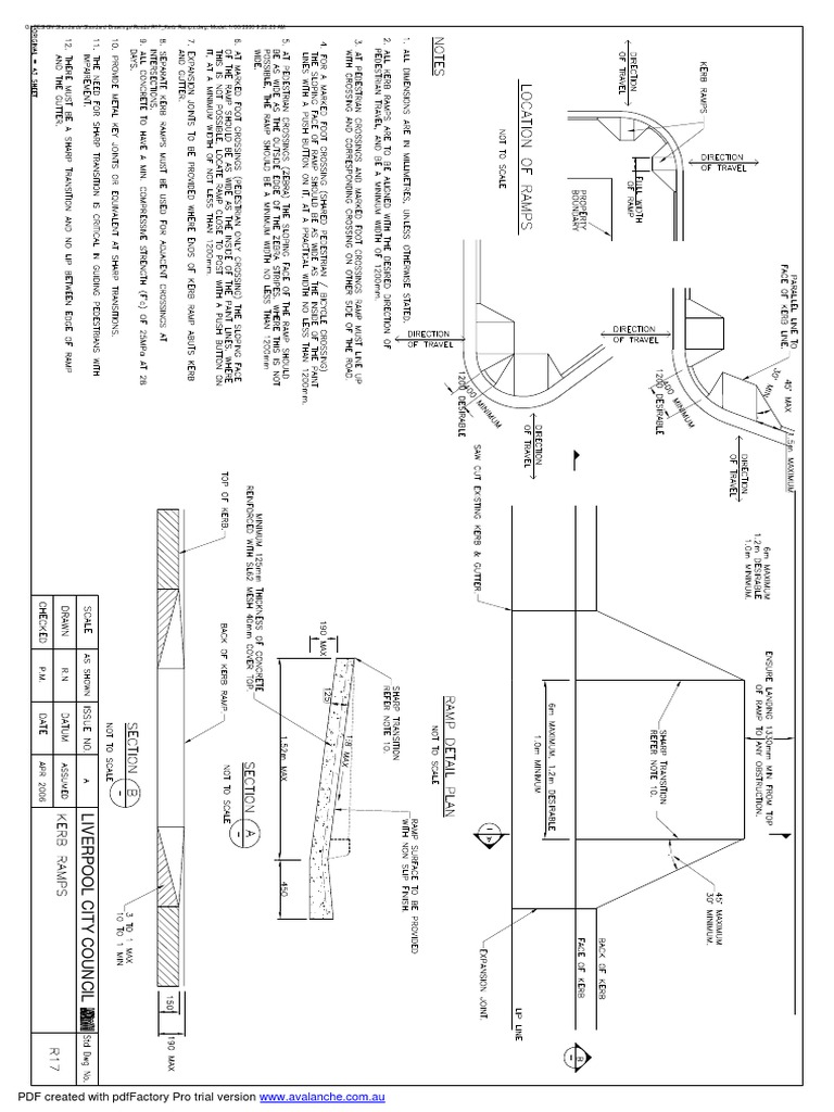 Liverpool City Council Kerb Ramps | PDF | Technology & Engineering