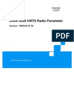 ZXUR 9000 UMTS (V4.12.10) Radio Netk Controller Radio Paramenter Reference_522769