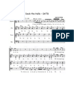 Deck The Halls SATB Sheet Music