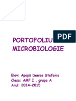 Portofoliu La Microbiologie 1