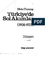Mete Tunçay - Turkiye-De Sol Akimlar I 1908-1925 PDF
