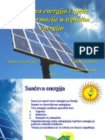 Sunceva Energija I Njene Transformacije U Toplotnu Energiju 2003