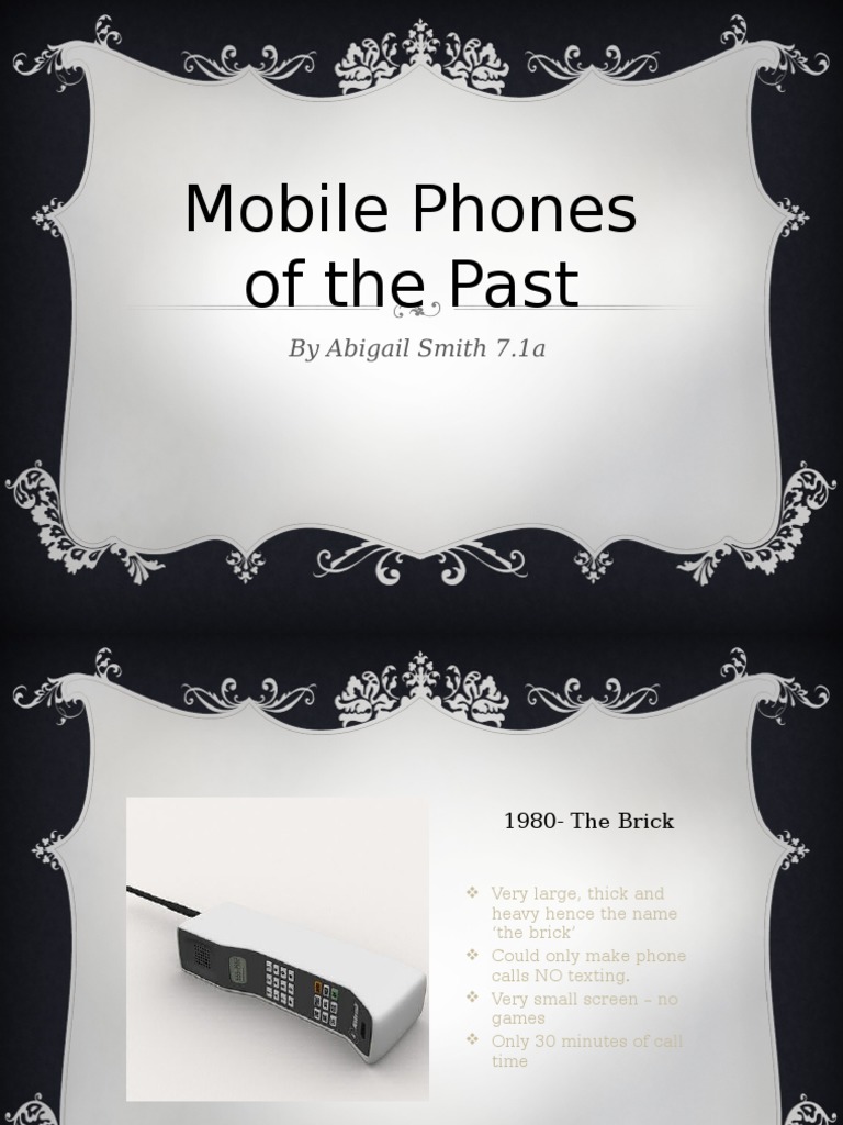 Evolution of Mobile Phones | PDF