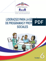 Manual 6: Liderazgo para la gestión de programas y proyectos sociales 