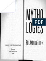 Roland Barthes - Myth Today (Selections)
