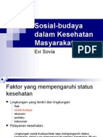 Sosial-Budaya Dalam Kesehatan Masyarakat