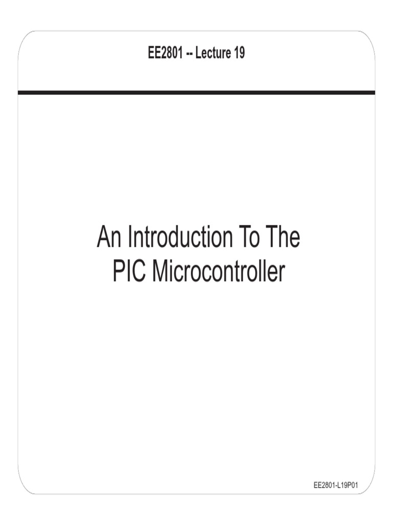 PIC Microcontroller | PDF