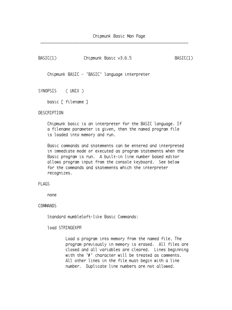 BASIC Manual | PDF