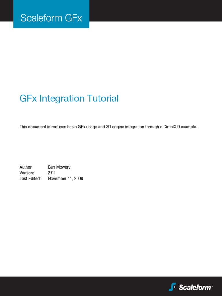 Gfx 3 3 Integration Tutorial Adobe Flash Action Script