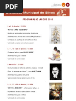Biblioteca Municipal Silves_agenda cultural Janeiro 2010