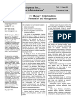 11 2014 IV Therapy - Extravasation Prevention and Management