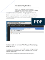 Diferencias Entre Backend y Frontend