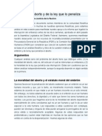 La Moral Del Aborto y de La Ley Que Lo Penaliza