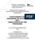 Programa de Estudios (2011)
