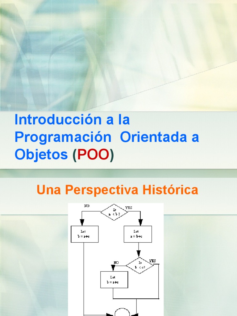 Introducción A La Tecnologia Orientada A Objetos (POO) | PDF | Objeto ...