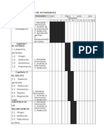 G) Cronograma de Actividades