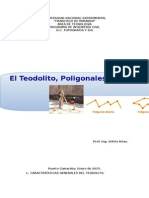 El Teodolito, Poligonales y Calculo de Superficie (Documento)