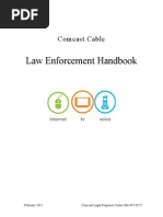 Comcast Xfinity 2012 Law Enforcement Handbook v022112