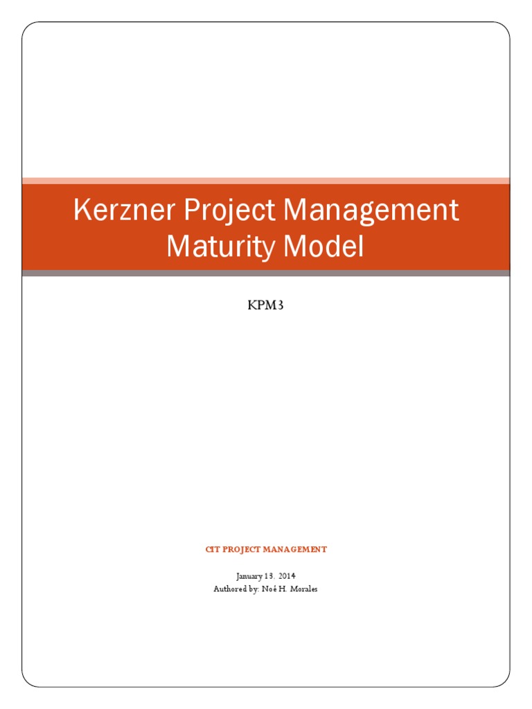 Kerzner Project Management Maturity Model | PDF | Project Management ...