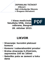 CEREBROSPINALNA TEČNOST (Likvor)