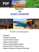 Download Plant Location by aditig22 SN25265219 doc pdf