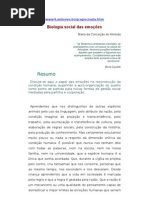 ÉTICA - ARTIGO - Biologia social das emoções - MARIA DA CONCEIÇAO ALMEIDA