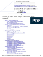 Part 1 - Basic Concepts & Procedures of Land Evaluation